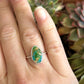 Sonoran Gold Turquoise Stacker Ring in size 7.5