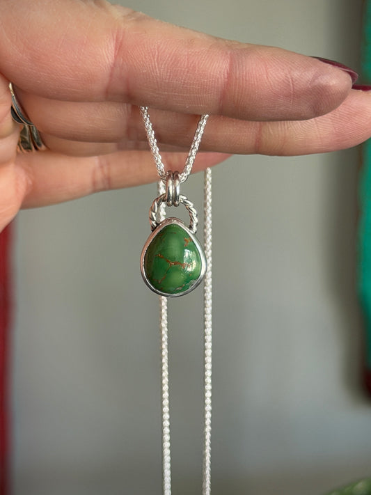 Emerald Valley Turquoise Teardrop Pendant