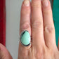 Desert Bloom Variscite Art Deco Ring size 8.25