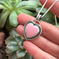 Pink Conch Shell Heart Pendant