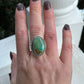 Royston Turquoise Twist Ring in Green size 8.75