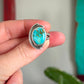 Thunderbird Turquoise Art Deco Ring size 7.5
