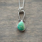 Fox Turquoise Hinge Pendant in Green no. 9