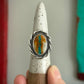 Royston Ribbon Turquoise Twist Ring in size 8.25 STAMPED BAND