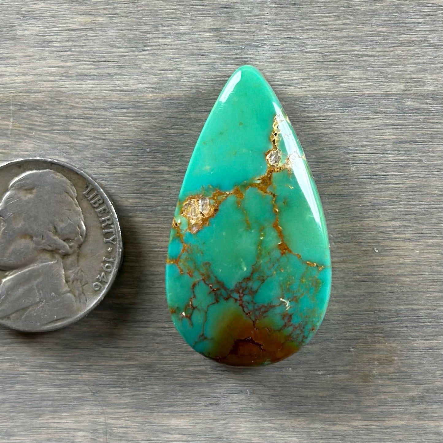 Hardy Pit Turquoise Cabochon 49