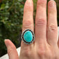 Sleeping Beauty Turquoise Twist Ring in size 8.5