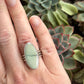 Ivory Desert Bloom Variscite Ring size 7.25
