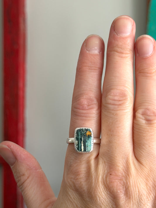 Mystic Sage Variscite Ring size 8.5
