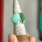 Desert Bloom Variscite + Royston Turquoise Semi Adjustable Ring size 8.25