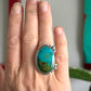 Kingman Turquoise Starry Ring in size 7