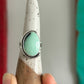 Desert Bloom Variscite Art Deco Ring size 8.25
