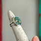 Morenci 2 Turquoise Ring with Pyrite size 4.75