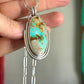 Royston Ribbon Turquoise Art Deco Pendant