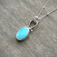 Fox Turquoise Hinge Pendant in Blue no. 5