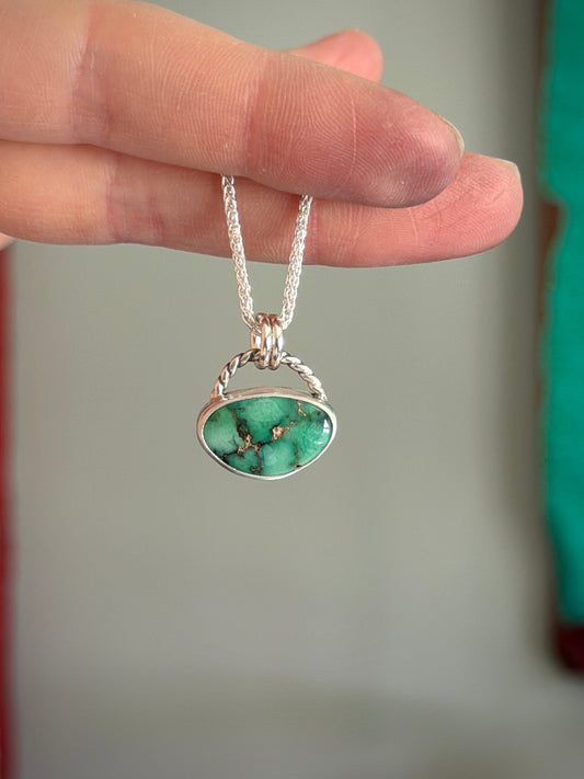 Blueboy Variscite Horizontal Set Pendant