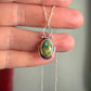 Thunderbird Turquoise Little Pinned Hinge Art Deco Necklace