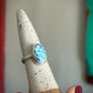 Golden Hills Turquoise Fleur Ring size 7.75