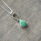 Fox Turquoise Hinge Pendant in Green no. 9