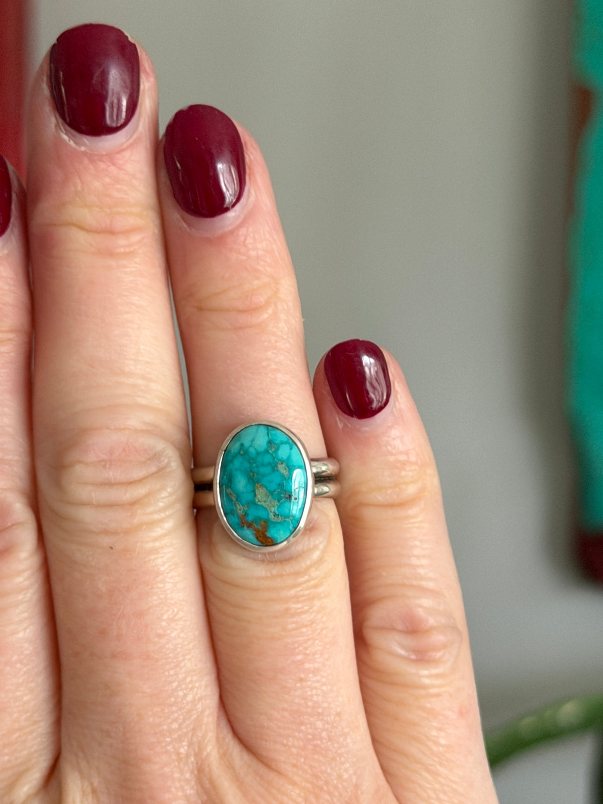 Sonoran Nugget Turquoise Ring size 6.25