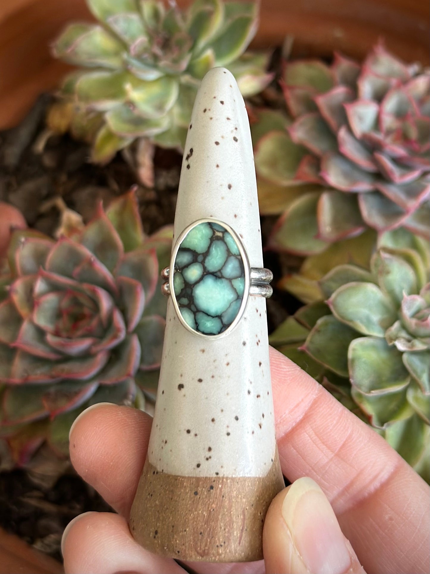 Desert Bloom Variscite Ring in size 7