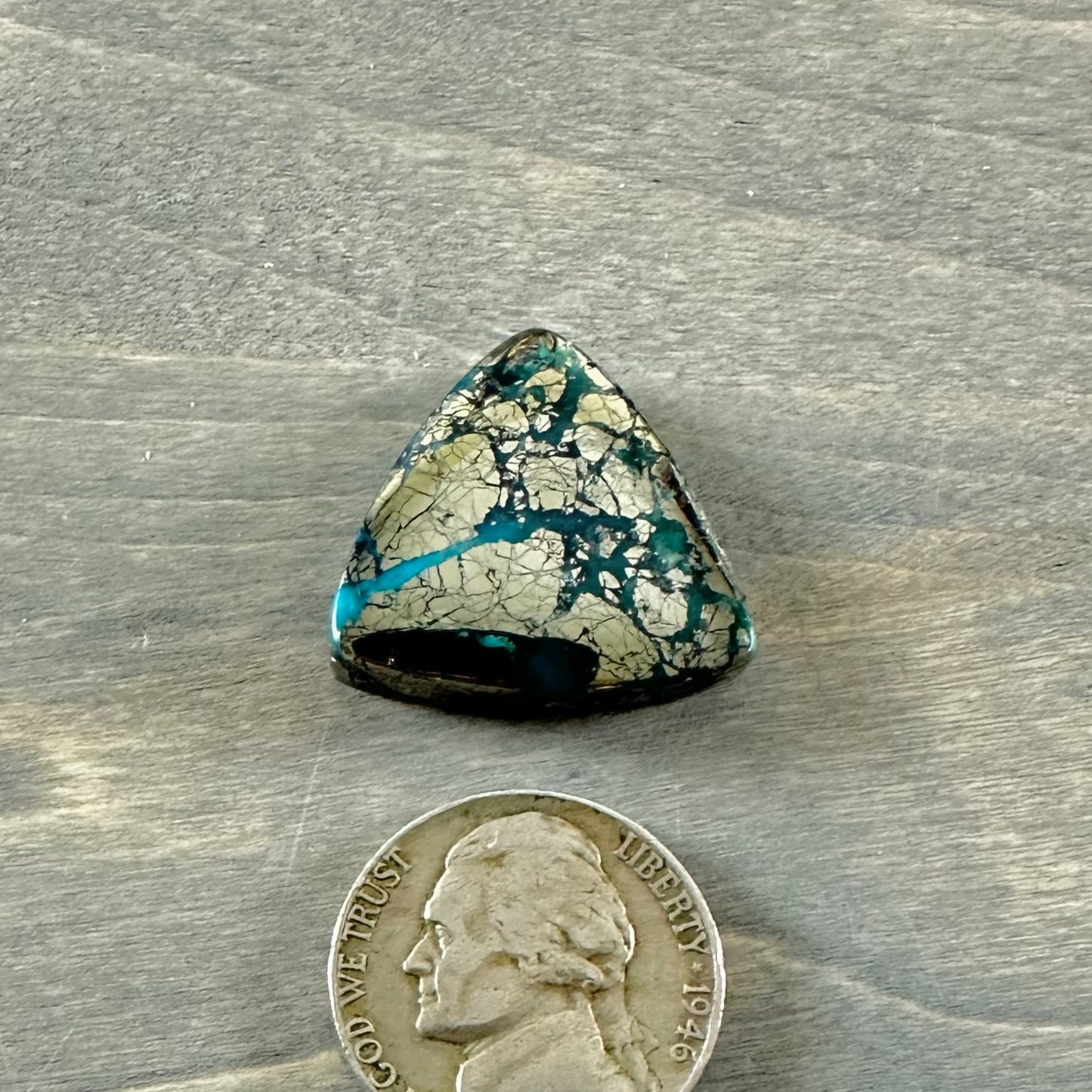 Morenci 2 Turquoise Cabochon 30