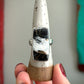 White Buffalo Rectangle Ring size 10 STAMPED BAND