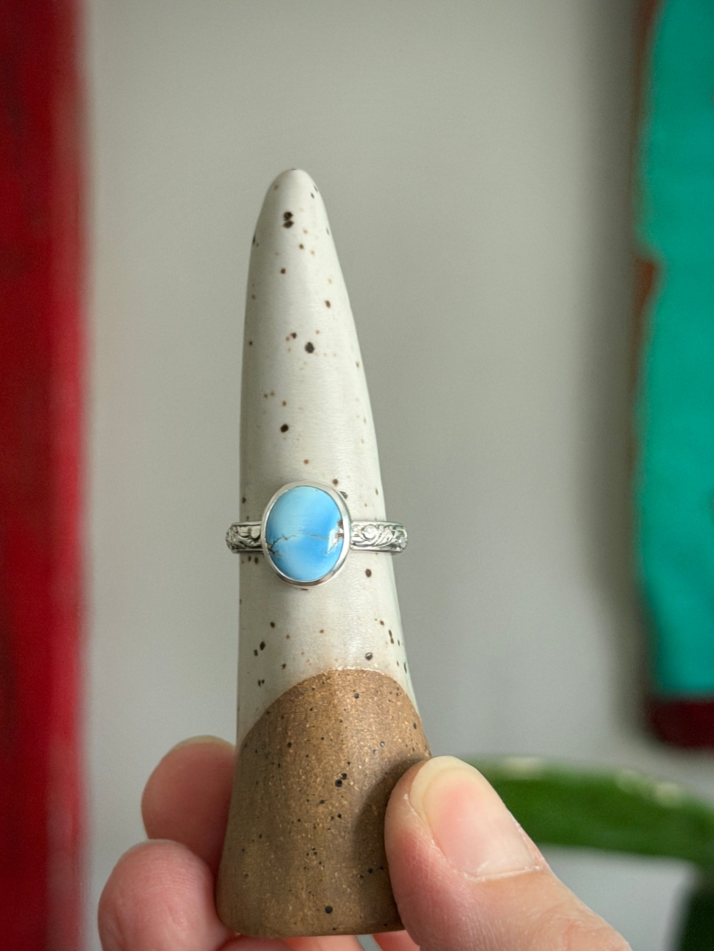 Golden Hills Turquoise Ring in size 7.75