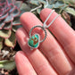 Small Chunky Twist Royston Turquoise Pendant
