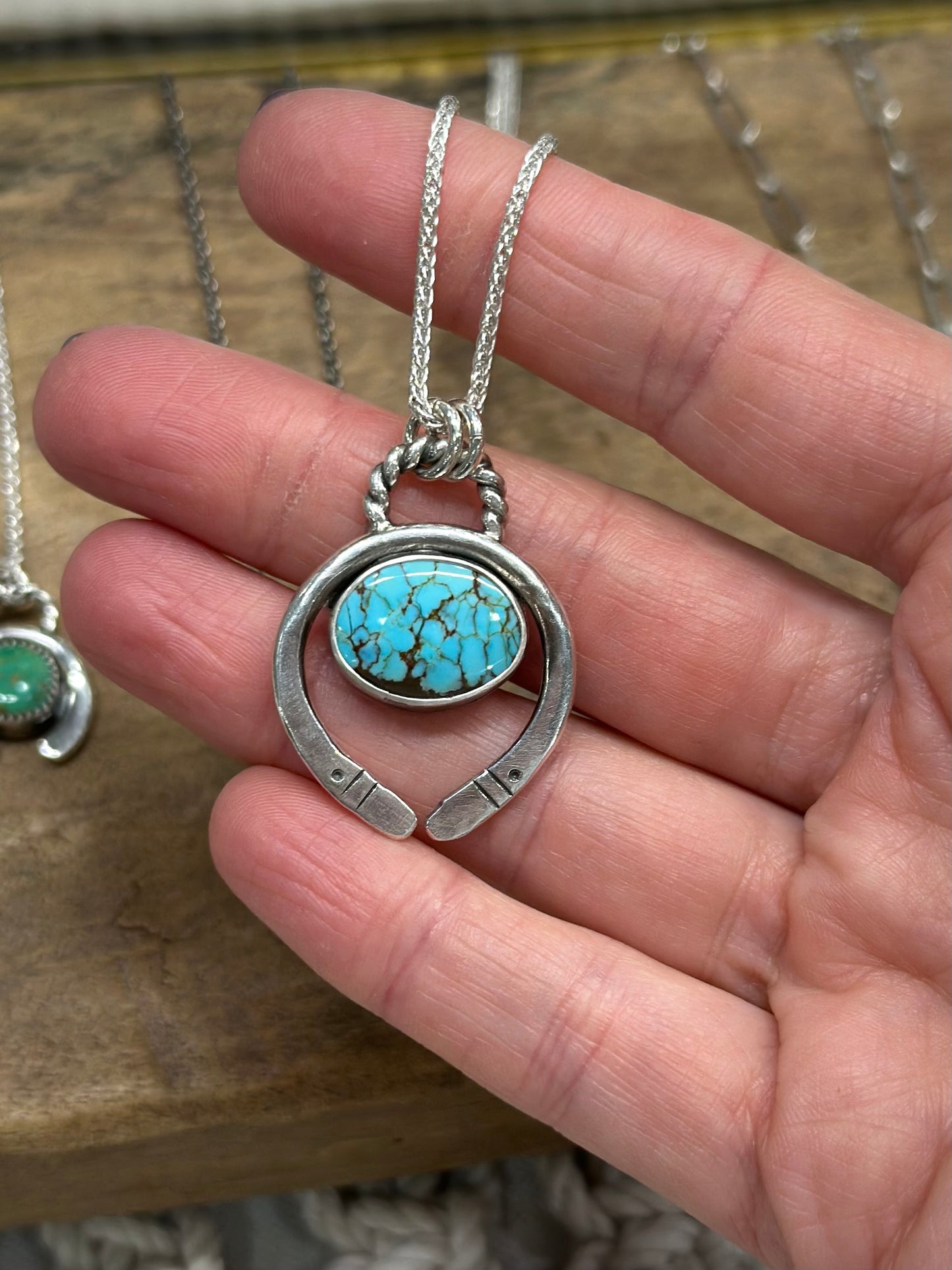 Number 8 Turquoise Naja Necklace