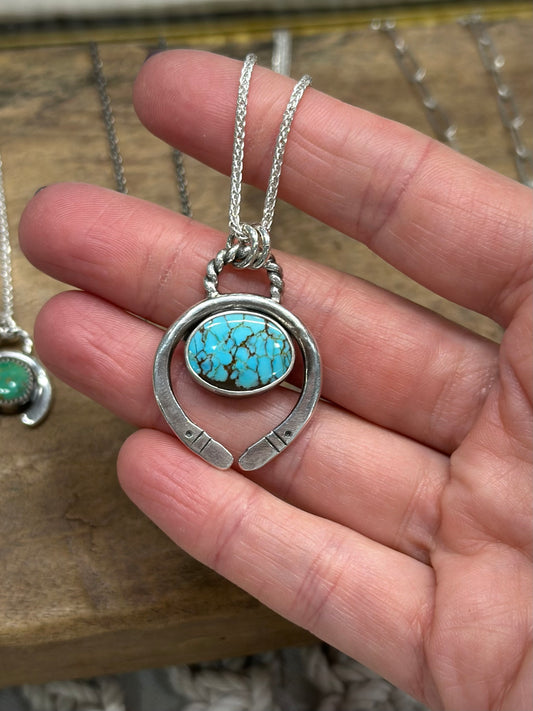 Number 8 Turquoise Naja Necklace