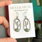 Emerald Valley Turquoise Cactus Hoop Dangle Earrings