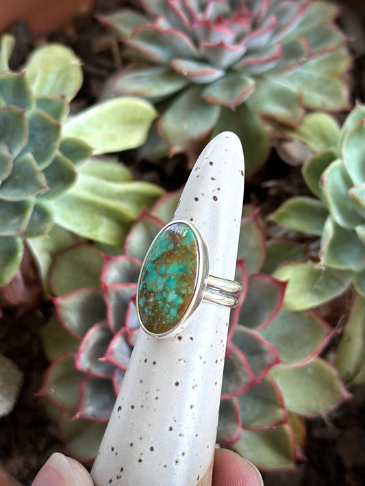 Rising Phoenix Turquoise Ring in size 5.5