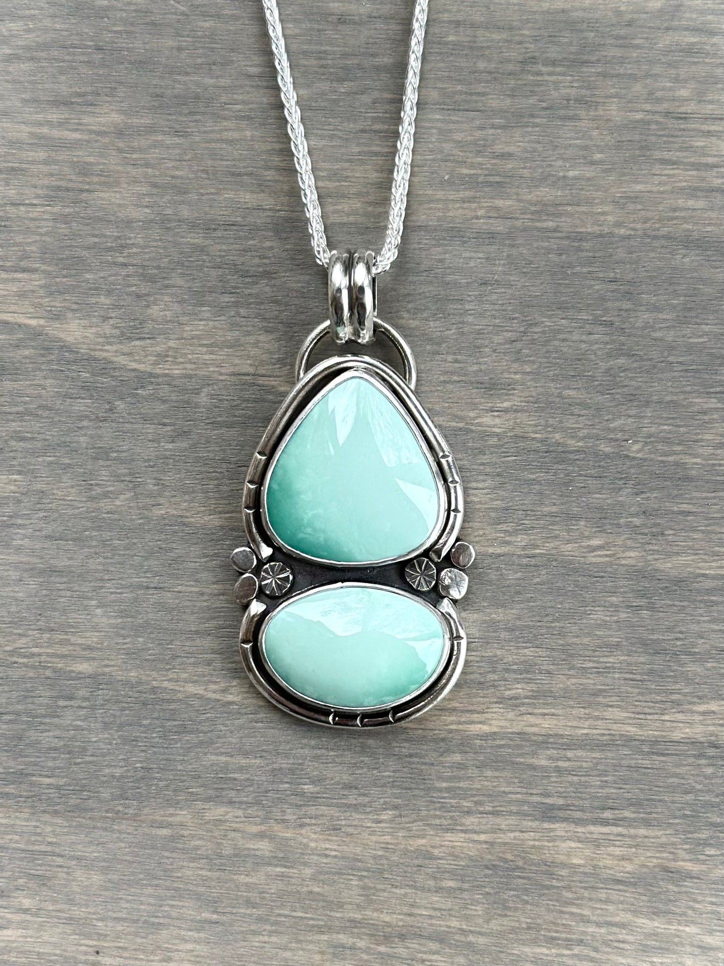 Desert Bloom Variscite Color Totem Pendant Medium