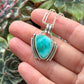 Fox Turquoise Art Deco Pendant in Blue v3