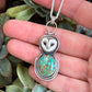 Catalina Turquoise + Laura Mears Owl Face Pendant