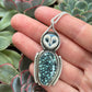 New Lander Variscite Laura Mears Owl Pendant in Blue