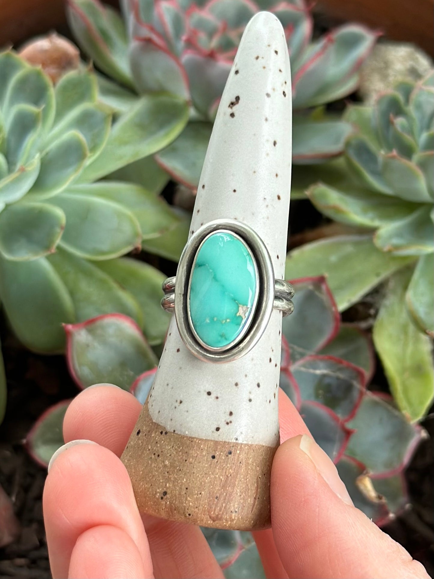 Fox Turquoise Ring in size 9.75