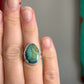 Polychrome Desert Bloom Variscite Ring size 6.5 STAMPED BAND