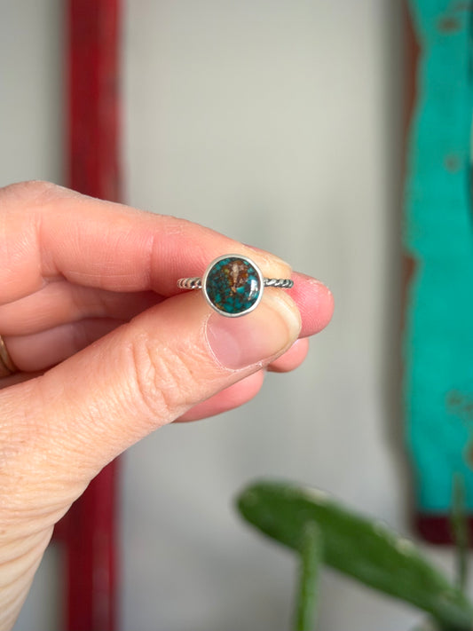 Patagonia Turquoise Ring Dark + Moody Twist Band size 6.25