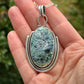 New Lander Variscite Art Deco Pendant Natural and High Grade