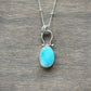 Fox Turquoise Hinge Pendant in Blue no. 5