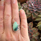 Desert Bloom Variscite Open Band Ring size 7