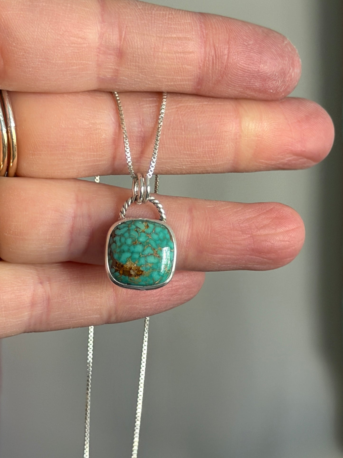 Patagonia Turquoise Twist Necklace in Green