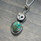Catalina Turquoise + Laura Mears Owl Face Pendant