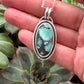 Desert Bloom Variscite Shadowbox Pendant with Black Host