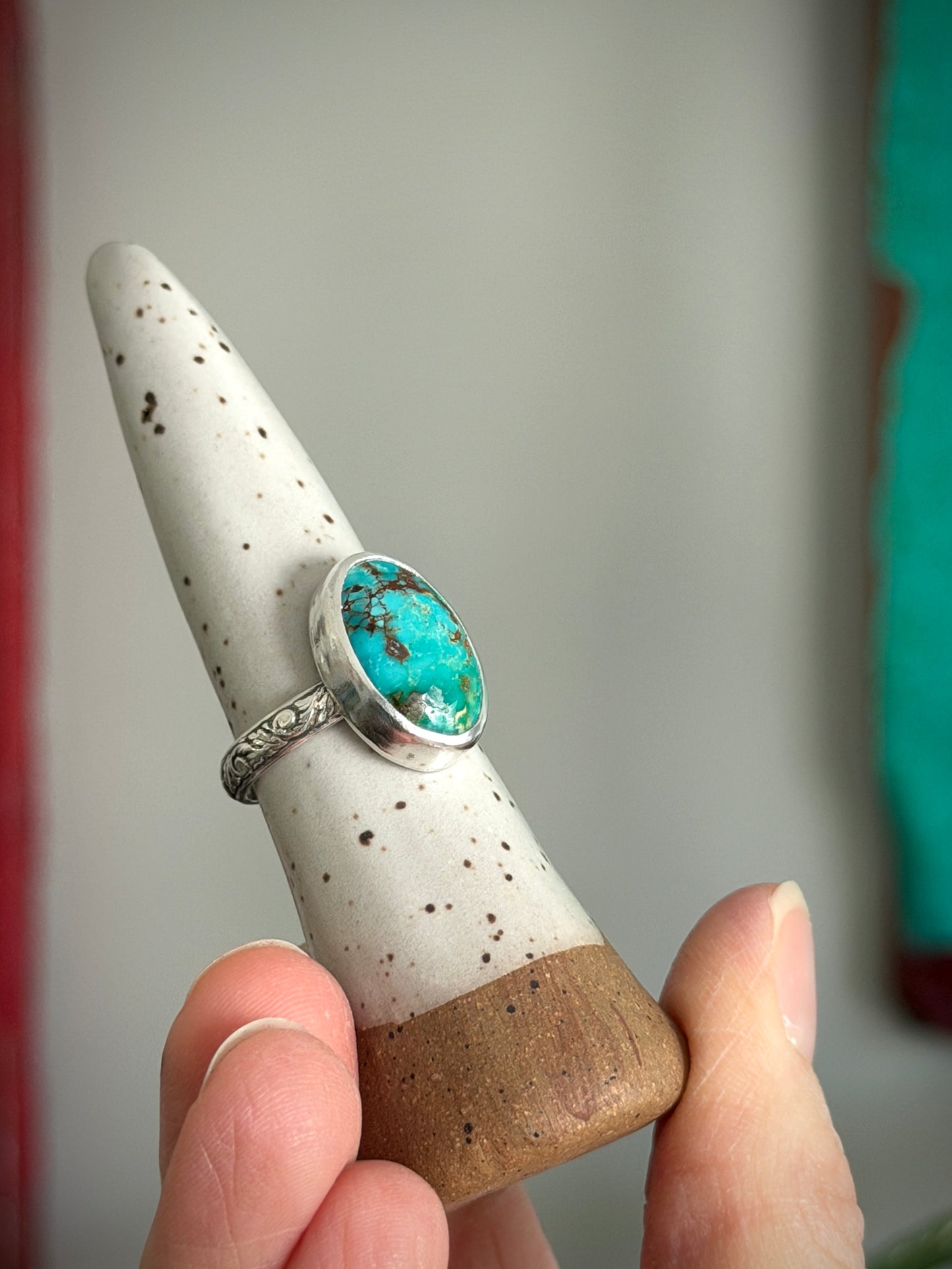 Sierra Bella Turquoise Ring in size 8.5