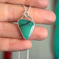 Desert Bloom Variscite Scalene Triangle Pendant with Twist