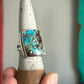 Golden Hills Turquoise Art Deco Ring in size 9.5