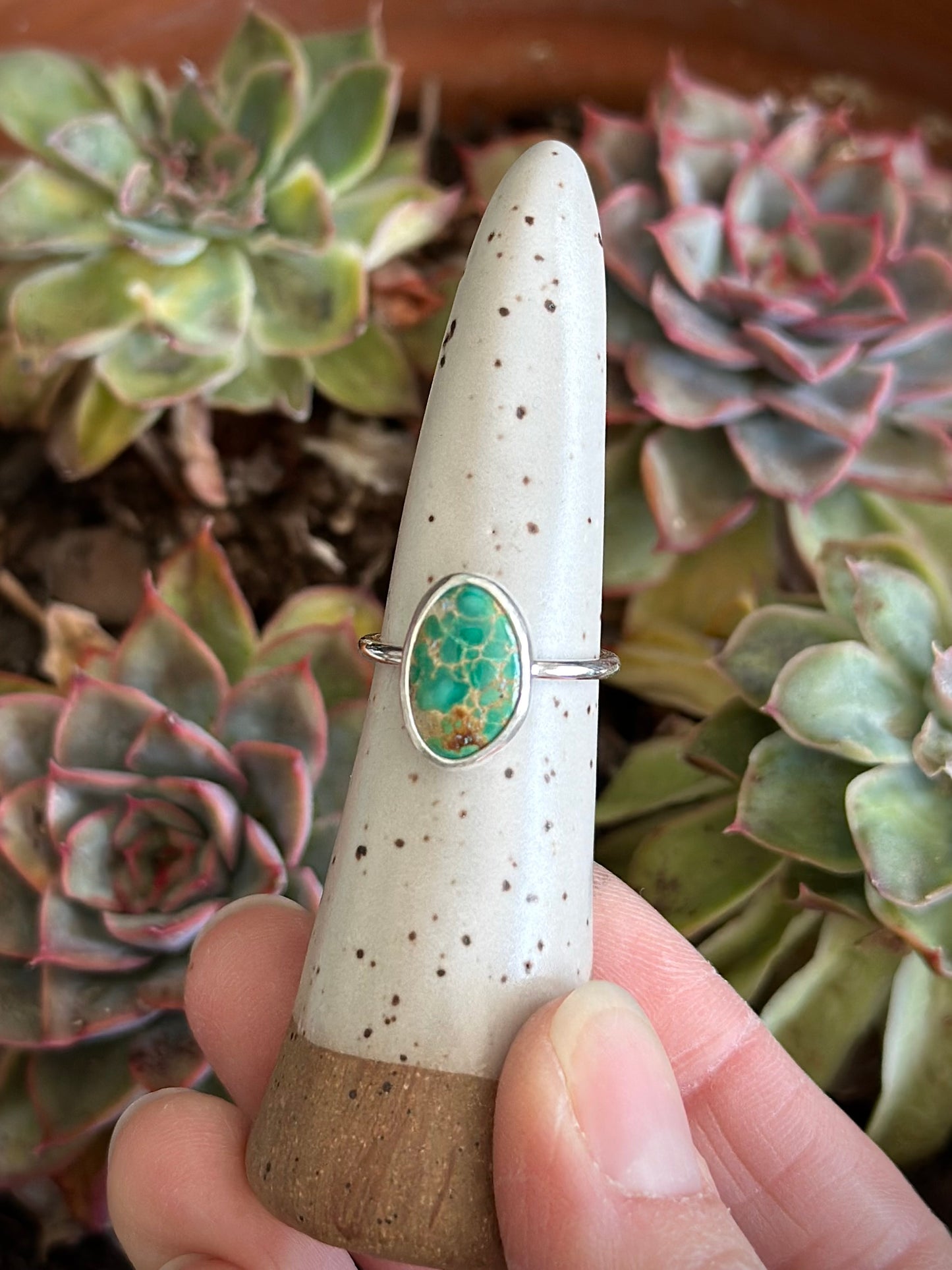 Emerald Valley Stacker Ring in size 7