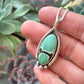 Desert Bloom Variscite Halo Wishbone Pendant